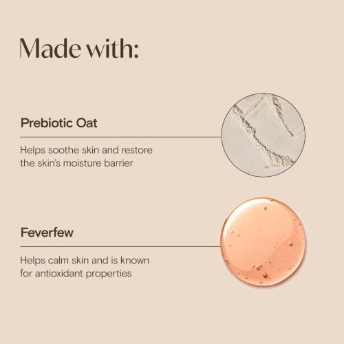 Aveeno Calm + Restore Nourishing Oat Face Cleanser, Daily Hydrating Facial Cleanser for Sensitive Skin with Nourishing Oat & Feverfew, Hypoallergenic, Non-Comedogenic, Fragrance-Free, 7.8 Fl Oz