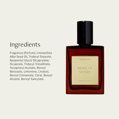 CYKLAR Perfume Oil for Skin – Vanilla Verve Scent – Travel-Friendly 15ml