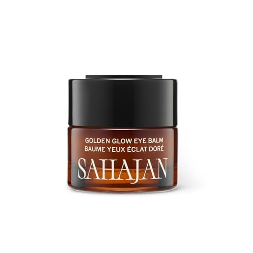 Sahajan Golden Glow Eye Balm, Brightening Under Eye Cream, 0.5 fl oz