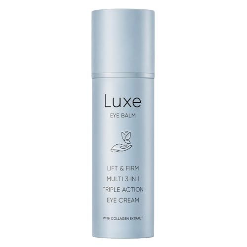 AMOQUCT Luxe Eye Balm, Eye Balm Stick, 3-in-1 Hydrating & Smoothing Eye Cream with Collagen, Lightweight Formula for Daily Eye Care, Portable Design