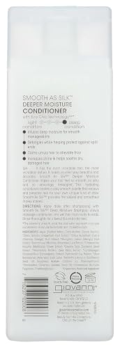 GIOVANNI Smooth As Silk Deeper Moisture Conditioner, Calms Frizz, 8.5 fl oz