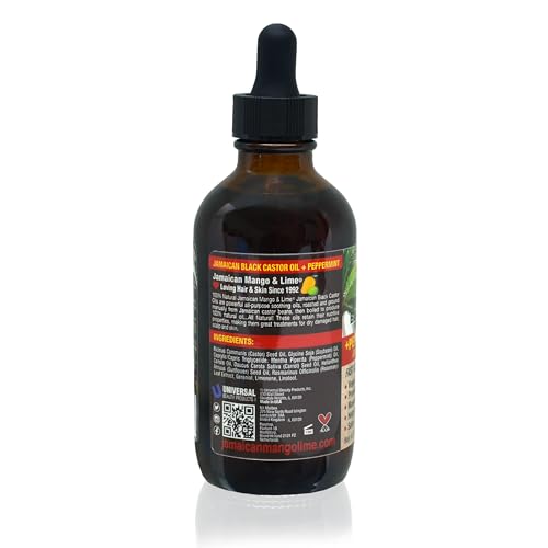 Jamaican Mango & Lime Black Castor oil, Peppermint, 4 Fl Oz