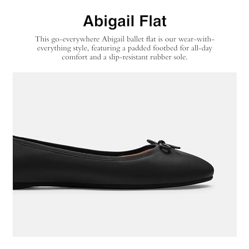 Coach Women's Abigail Ballet Flat, Black, 6