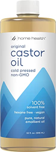 Home Health Original Castor Oil, Promotes Healthy Hair And Skin, Natural Skin Moisturizer - Pure, Cold Pressed, Non-GMO, Hexane-Free, Solvent-Free, Paraben-Free, Vegan - 32 fl oz