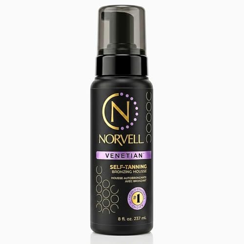 Norvell Venetian Sunless Self Tanner Mousse with Bronzer, 8 fl oz