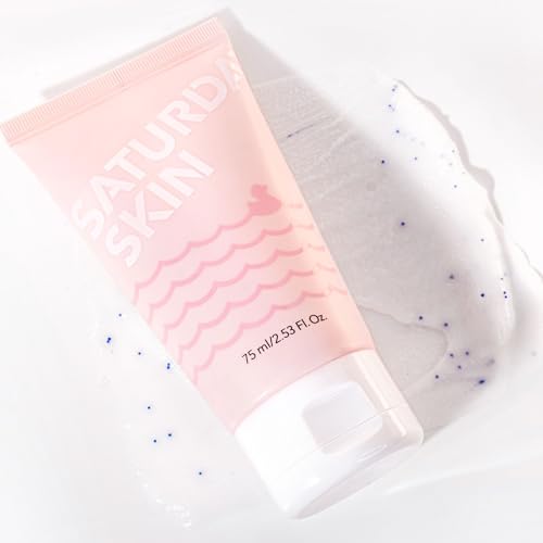 Saturday Skin Rub-A-Dub Refining Peel Gel – Exfoliating Face Wash & Exfoliating Peel Gel, Fruit Enzyme Exfoliator Facial Enzyme Scrub, Dead Skin Remover for Face,Korean Skincare (2.53 Fl Oz / 75ml)