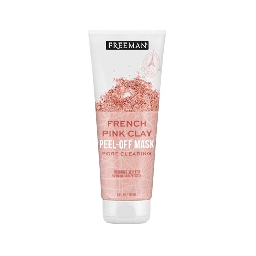 Freeman Exotic Blends French Pink Clay Peel Off Face Mask, 6 fl oz