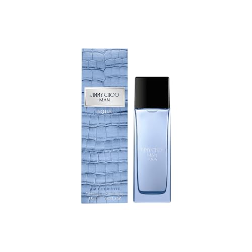 JIMMY CHOO - Man Aqua Eau de Toilette Travel Spray- Men's Fragrance - Sweet & Woody - With notes of Grapefruit, Geranium & Salty Moss - 0.5 Fl Oz