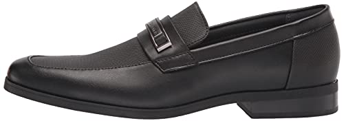 Calvin Klein Men's Jameson Loafers, Black Leather 001, 11.5