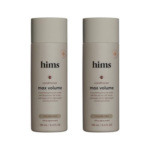 hims Max Volume Conditioner, Biotin, Citrus Spice Scent, 2 Pack, 6.4 Fl Oz