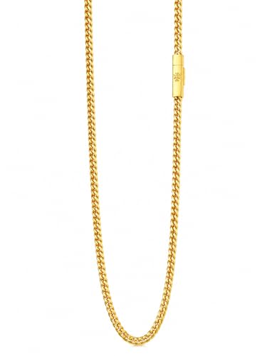 10K Yellow Gold Miami Cuban Link Chain Necklace for Men and Women, 7.5mm Italian Cuban Chain, 26 Inch