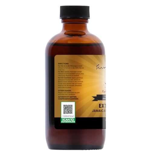 Sunny Isle Extra Dark Jamaican Black Castor Oil 4oz, Richer Thicker JBCO