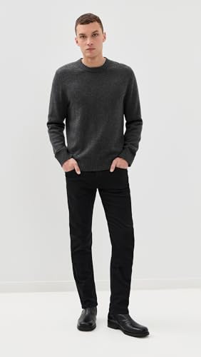 PAIGE Men's Federal Transcend Slim Straight Jeans, Black Shadow, 36