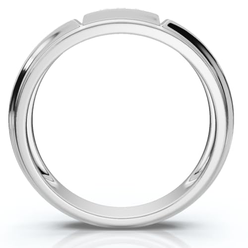 P3 POMPEII3 Pompeii 1/4Ct TW Round Diamond Men's Nine Stone Wedding Ring High Polished Band 10k Gold - Size 12