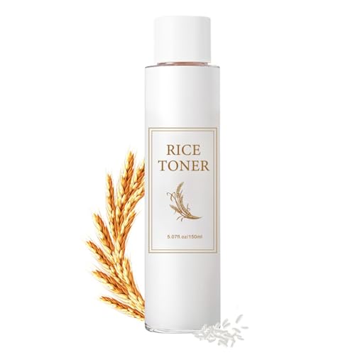 Rice Toner for Face, Rice Hydrating Face Toner for Women & Men, Lightweight Facial Moisturizer Targets Dryness, Dullness, Strengthens Skin Barrier, for Sensitive & Combination Skin