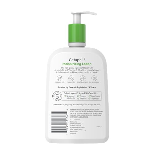 Cetaphil Moisturizing Face & Body Lotion, Sensitive Skin, 20oz