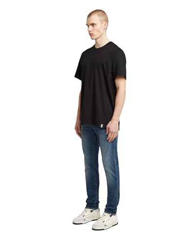G-STAR Raw Mens 3301 Slim Fit Jeans, Vintage Medium Aged, 33W x 32L