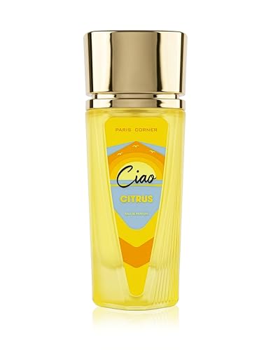 Paris Corner Ciao Citrus Eau De Parfum 100ml for Men – Fresh Citrus Fragrance with Grapefruit, Bergamot, Orange Blossom, Musk & Sandalwood