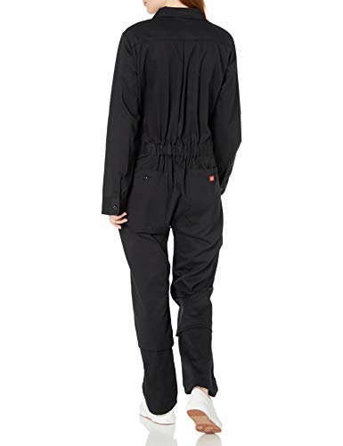 Dickies Women's Long Sleeve Cotton Twill Coverall, Black, Large