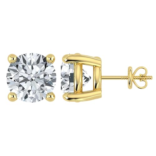 Shop QSE IGI 1.00 Ct Lab Grown Diamond Stud Earrings for Women 14k Gold