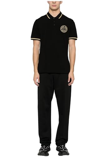VERSACE JEANS COUTURE Men Polo Shirts Black XL