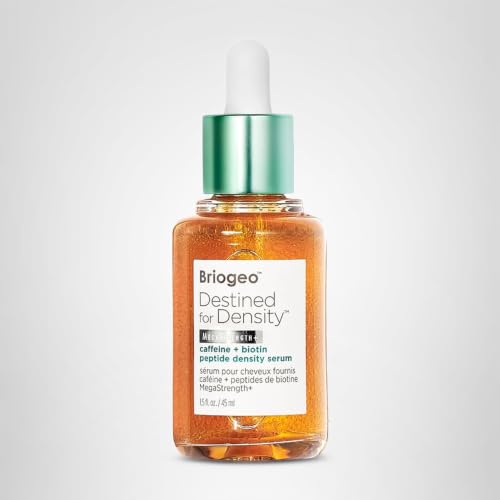 Briogeo Destined for Density Caffeine + Biotin Peptide Density Serum | Increases Hair Thickness & Volume for Fine or Thinning Hair | Fast-Absorbing & Non-Greasy | Fragrance-Free | Vegan & Cruelty-Free