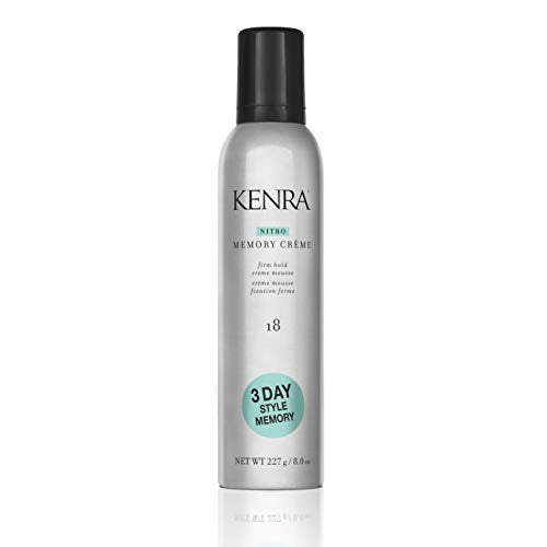 Kenra Professional Nitro Memory Crème 18 | Firm Hold Crème Mousse | All Hair Types | 8 Oz