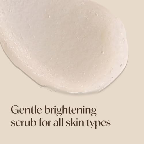 Aveeno Positively Radiant Skin Brightening Exfoliating Daily Face Wash Scrub, Gentle with Moisture-Rich Soy Extract, Helps Improve Skin Tone & Texture, Oil- & Soap-Free, Hypoallergenic, 5 Oz
