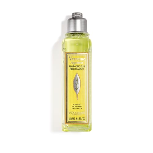 L’OCCITANE Citrus Verbena Shampoo 8.4 Fl. Oz: Sparkling Grapefruit and Lemon Scent, Enriched With Organic Verbena Extract, Gently Cleanse, Reveal Shine