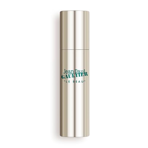 Jean Paul Gaultier Le Beau Eau de Toilette for Men - Long Lasting Addictive Aromatic Woody Men's Cologne with Bergamot, Coconut Wood & Tonka Bean - Designer Fragrance Travel Spray, 0.34 oz
