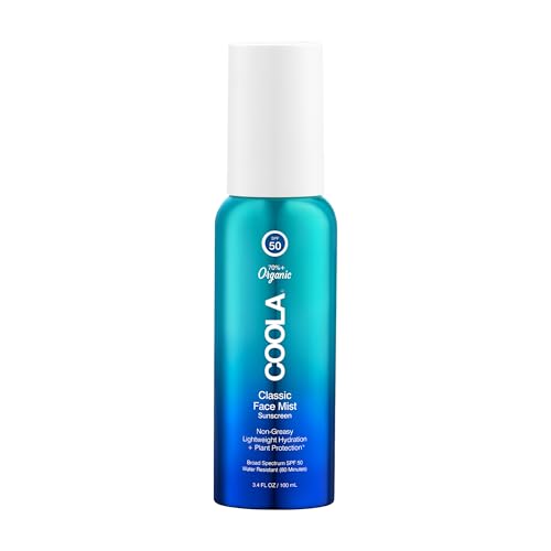 COOLA Face Sunscreen Mist, SPF 50, 3.4 fl oz