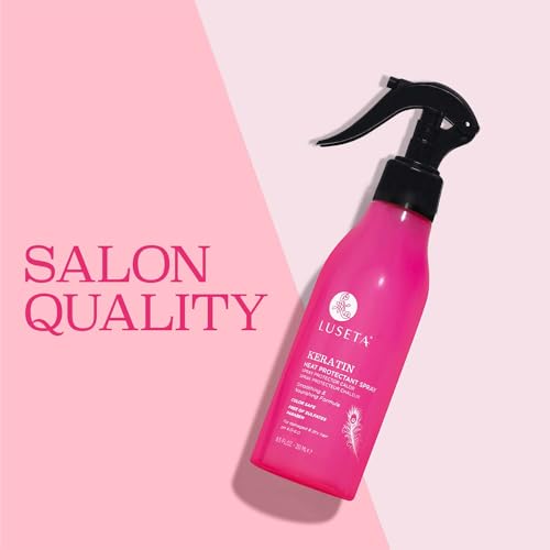 Luseta Keratin Heat Protectant Spray for Dry & Damaged Hair, 8.5 oz