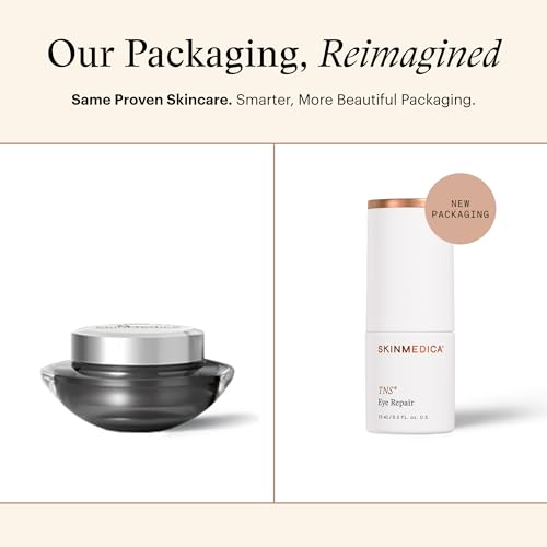 SkinMedica TNS Eye Repair - Hydrating Under Eye Moisturizer - Helps Improve the Look of Dark Circles & Wrinkles - Peptide & Vitamin-Infused Formula for Smoother, Radiant Look (0.5 Oz)