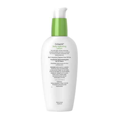 Cetaphil Daily Hydrating Face Lotion, Hyaluronic Acid, 3oz
