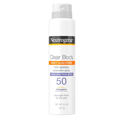 Neutrogena Clear Body Sunscreen Spray SPF 50, 5 oz