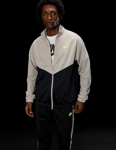 Nike Men's Windrunner Tracksuit, Black/Moon Particle/Volt, X-Large