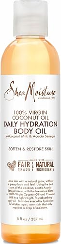 Shea Moisture Daily Hydration Body Oil Virgin Coconut Oil For Dry Skin Paraben Free 8 oz