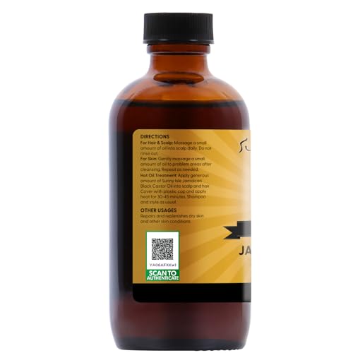 Sunny Isle Jamaican Black Castor Oil 4oz, Original, Authentic