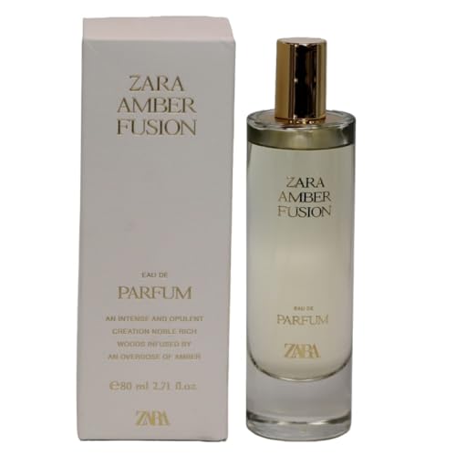 Zara Amber Fusion Perfume for Women EDP Eau De Parfum 80 ML (2.71 FL OZ) Dazzling Citrus Marine and Floral Symphony with Rich Amber Warmth