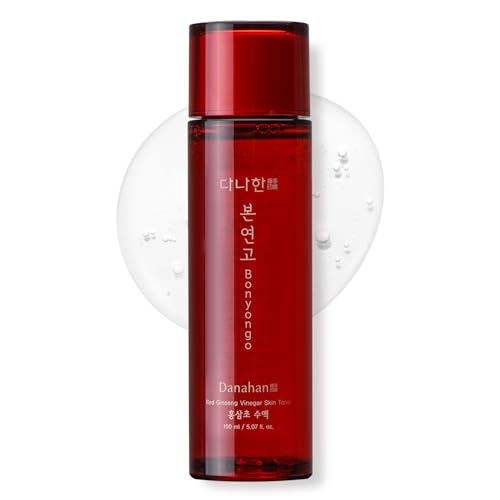 DANAHAN Bonyongo Red Ginseng Vinegar Toner, Niacinamide, Dry Skin, 5 fl oz
