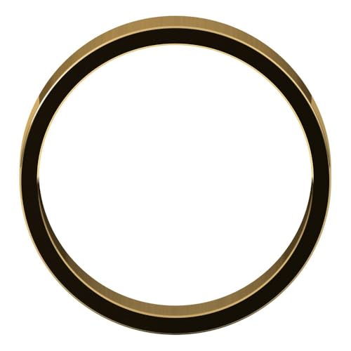 Sonia Jewels Solid 14k Yellow Gold 5mm Flat Wedding Band Ring Mens Heavy Thick Classic Plain Traditional - Size 9.5