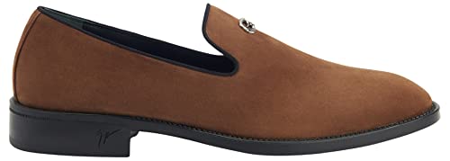 Giuseppe Zanotti, Imrham Suede Loafers, 7, Brown