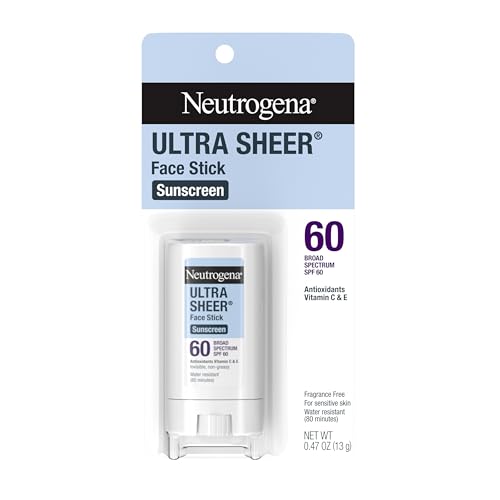 Neutrogena Ultra Sheer Face Sunscreen Stick SPF 60, .47 oz
