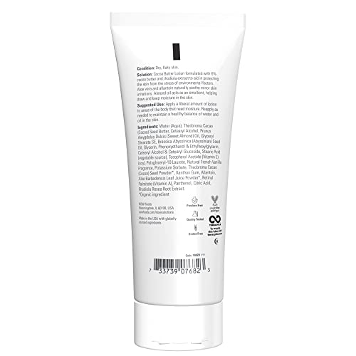 NOW Solutions, Cocoa Butter Lotion, Dry and Flaky Skin, 8 fl. oz
