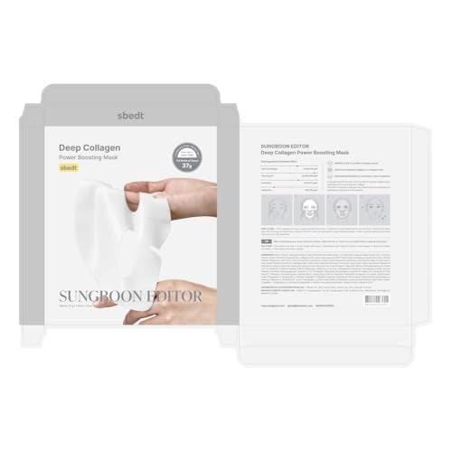 SUNGBOON EDITOR Deep Collagen Overnight Mask Hydrating Mask for Glass Skin, Wrinkle Care, Firming & Pore Refining 2,160,000PPB Collagen + 9 Peptides Korean Skincare, 4ea, Gifts for Women