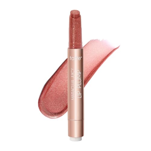tarte maracuja juicy shimmer glass lip plump – Hydrating & Volumizing Lip Gloss Balm with Hyaluronic Acid & Vitamin E, Plumps & Moisturizes, Vegan & Cruelty-Free, full size, rosy mauve