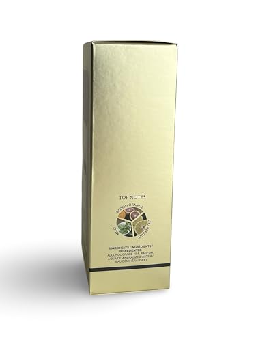 United Scents 24K GOLD Eau de Parfum for Men, 3.4 Fl Oz, Notes: Blood Orange, Grapefruit, Mint