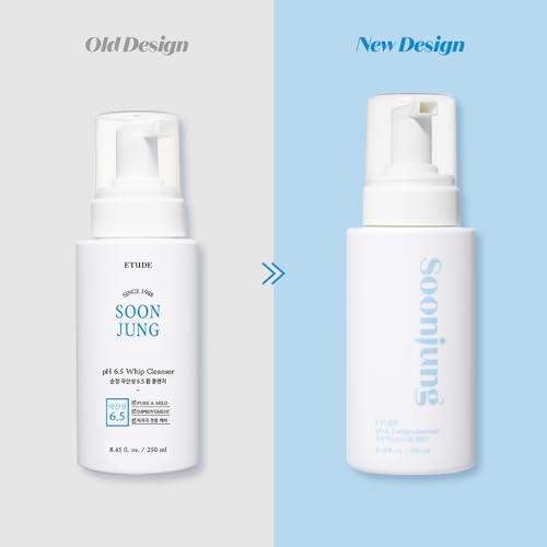 ETUDE SoonJung pH 6.5 Whip Face Cleanser Big Size, 8.45 fl oz