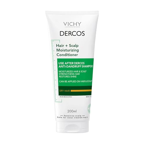 VICHY Dercos Hair & Scalp Moisturizing Conditioner, Anti-Dandruff, 6.7oz