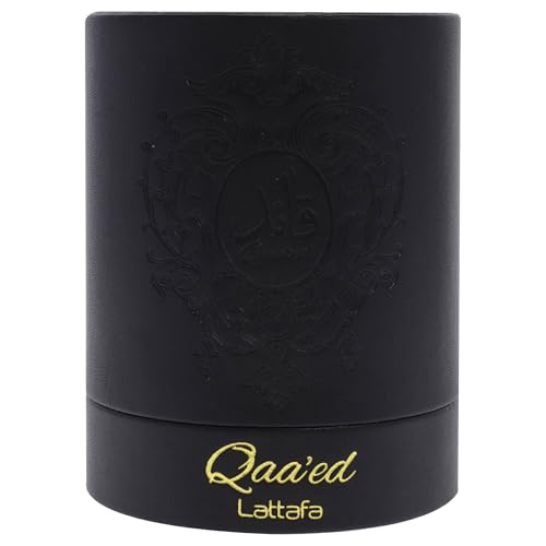 Lattafa Qaaed - Spicy, Woody, Oud, Leather - Eau de Parfum Long-Lasting Fragrance for Men, 3.4 Ounce / 100 ml